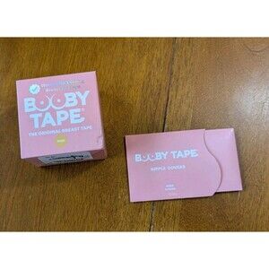 Booby Tape Nude Breast Lift Tape & Matching Nipple Covers Set - New in Box